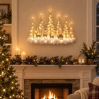 Wall Decor Layered 3D Winter Scene Warm LED Lights