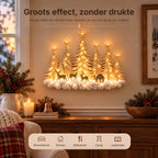 Wall Decor Layered 3D Winter Scene Warm LED Lights