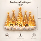 Wall Decor Layered 3D Winter Scene Warm LED Lights