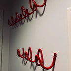 Wall Hook Rack Iron 3 Hooks Space-Saving