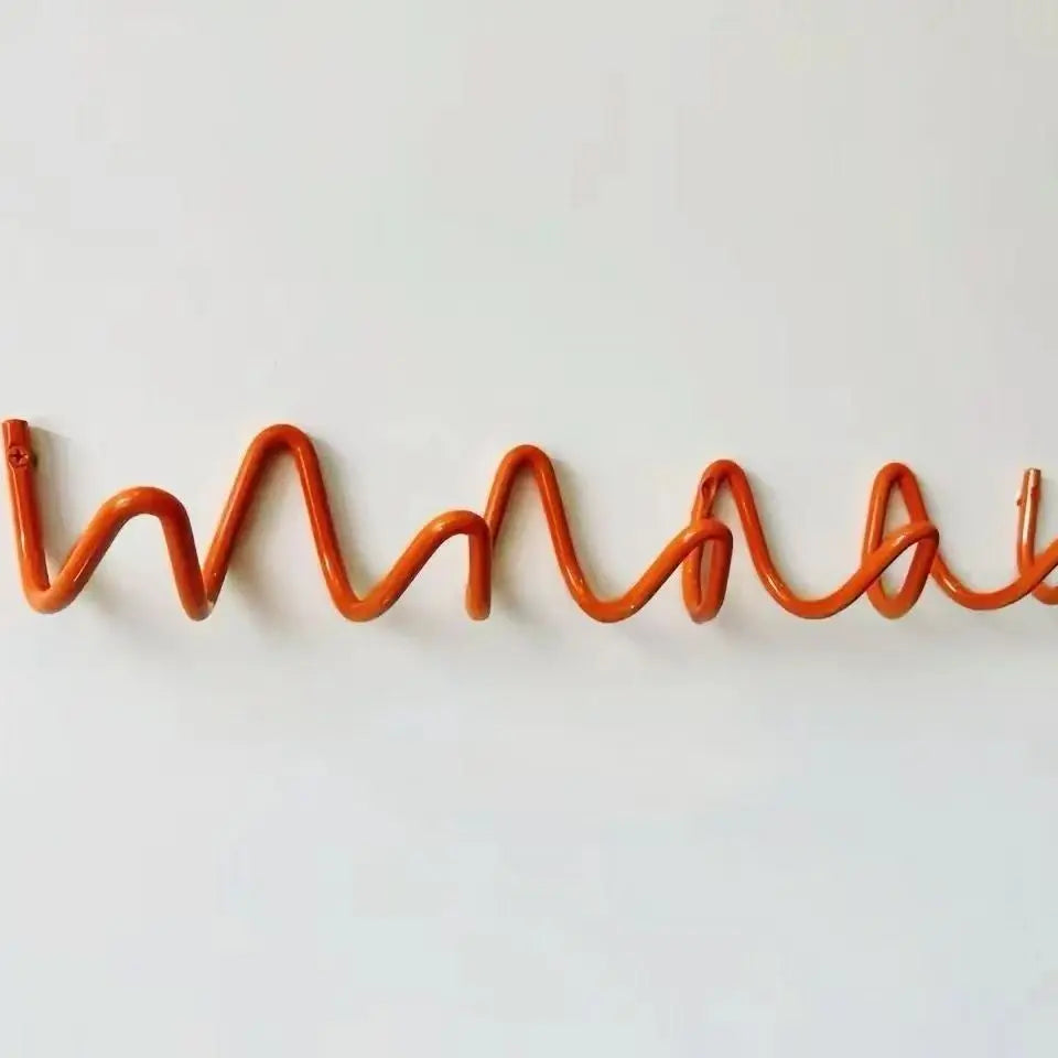 Wall Hook Rack Iron 3 Hooks Space-Saving