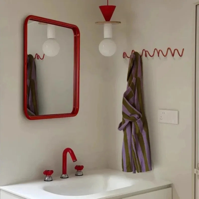 Wall Hook Rack Iron 3 Hooks Space-Saving