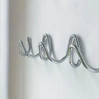 Wall Hook Rack Iron 3 Hooks Space-Saving