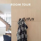 Wall Hook Rack Iron 3 Hooks Space-Saving