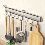 Wall Hook Rail Adhesive No-Drill Sliding Hooks