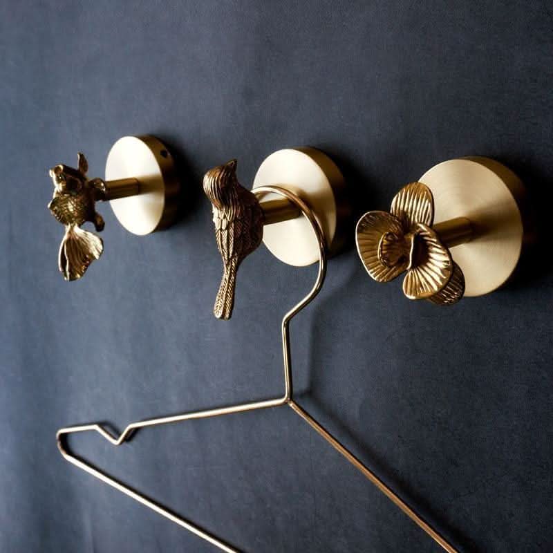 Wall Hook Solid Brass Animal-Inspired Space-Saving Design