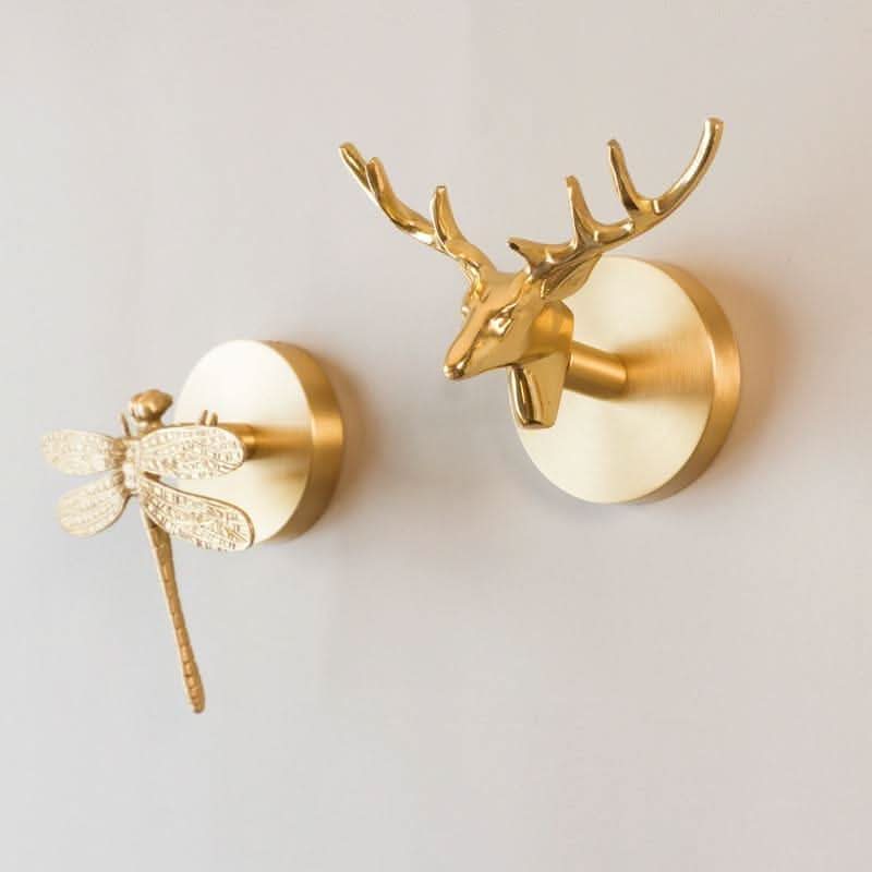 Wall Hook Solid Brass Animal-Inspired Space-Saving Design