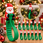 Wall Hooks Silicone Santa Adhesive Set of 12