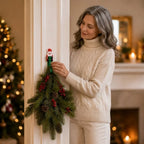 Wall Hooks Silicone Santa Adhesive Set of 12
