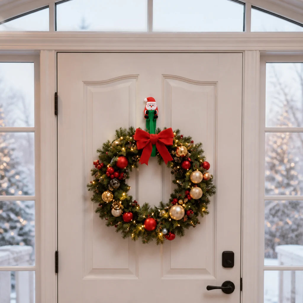 Wall Hooks Silicone Santa Adhesive Set of 12