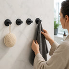 Wall Hooks Suction Cup Drill-Free Set of 4