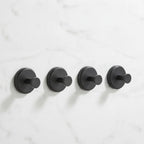 Wall Hooks Suction Cup Drill-Free Set of 4