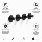 Wall Hooks Suction Cup Drill-Free Set of 4