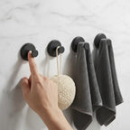 Wall Hooks Suction Cup Drill-Free Set of 4