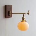 Wall Lamp Adjustable Swivel Arm Ceramic Shade