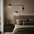 Wall Lamp Adjustable Swivel Arm Iron E27 Socket