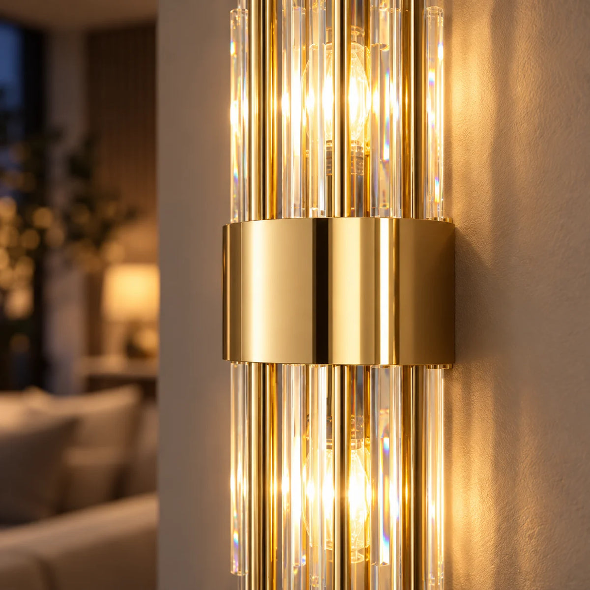 Wall Lamp Crystal Glass Stainless Steel LED