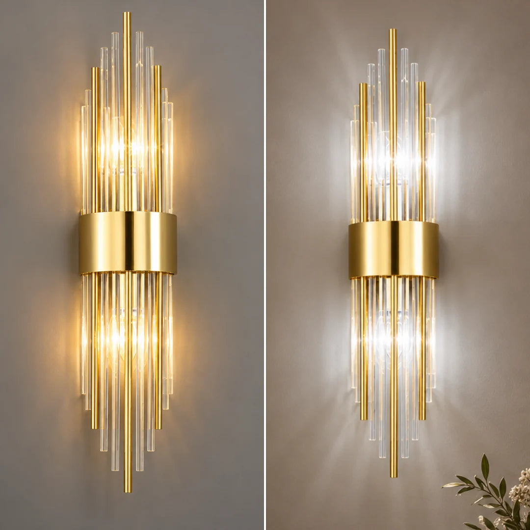 Wall Lamp Crystal Glass Stainless Steel LED