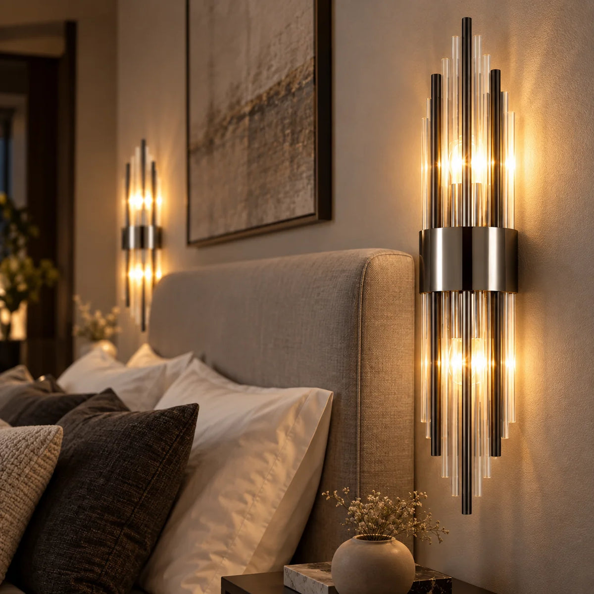 Wall Lamp Crystal Glass Stainless Steel LED
