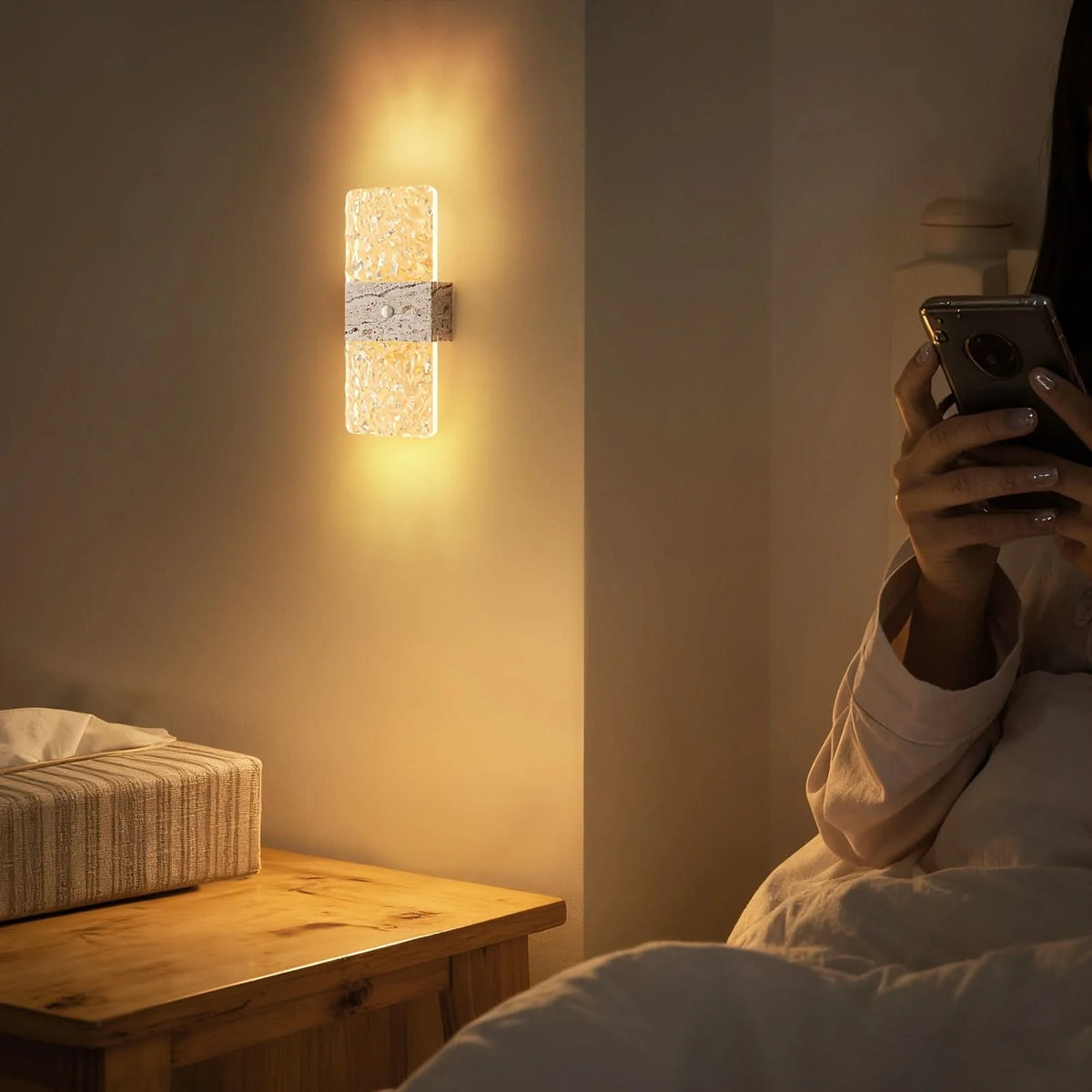 Wall Light Motion Sensor LED Rechargeable Cordless Design