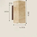 Wall Light Travertine Look Warm Lighting