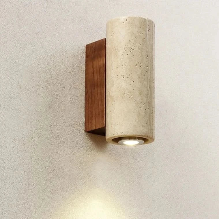Wall Light Travertine Look Warm Lighting