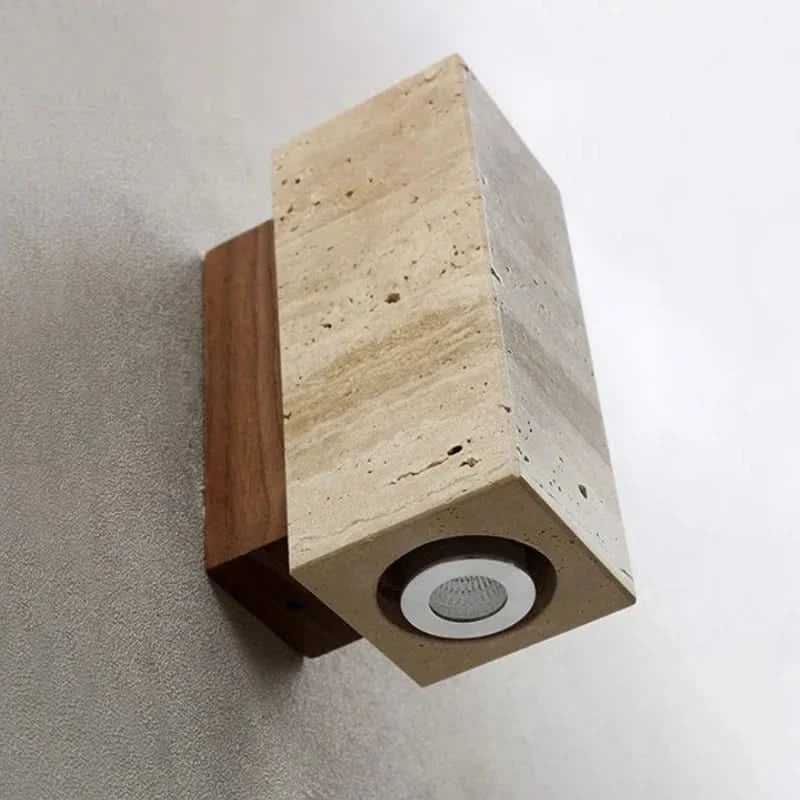 Wall Light Travertine Look Warm Lighting