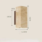 Wall Light Travertine Look Warm Lighting