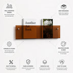 Wall Magazine Holder Minimalist Space-Saving 30-60cm