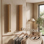 Wall-Mounted Coat Rack Foldable Wooden Mounting Kit Included