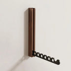 Wall-Mounted Coat Rack Foldable Wooden Mounting Kit Included