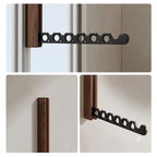 Wall-Mounted Coat Rack Foldable Wooden Mounting Kit Included