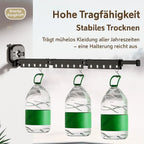 Wall-Mounted Drying Rack No-Drill Suction Foldable Aluminum Arms