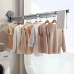 Wall-Mounted Drying Rack No-Drill Suction Foldable Aluminum Arms