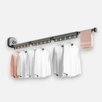 Wall-Mounted Drying Rack No-Drill Suction Foldable Aluminum Arms
