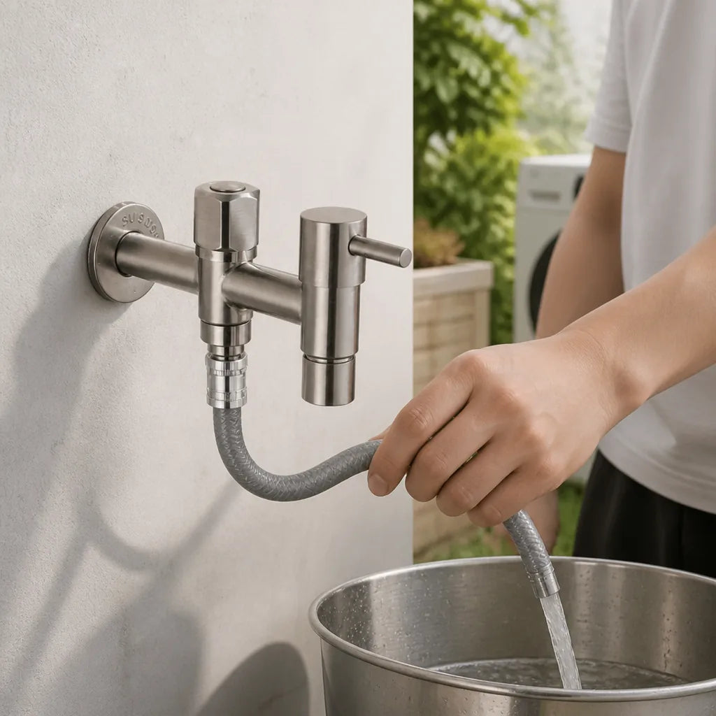 Wall-Mounted Faucet Stainless Steel 304 Flexible Hose