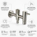 Wall-Mounted Faucet Stainless Steel 304 Flexible Hose