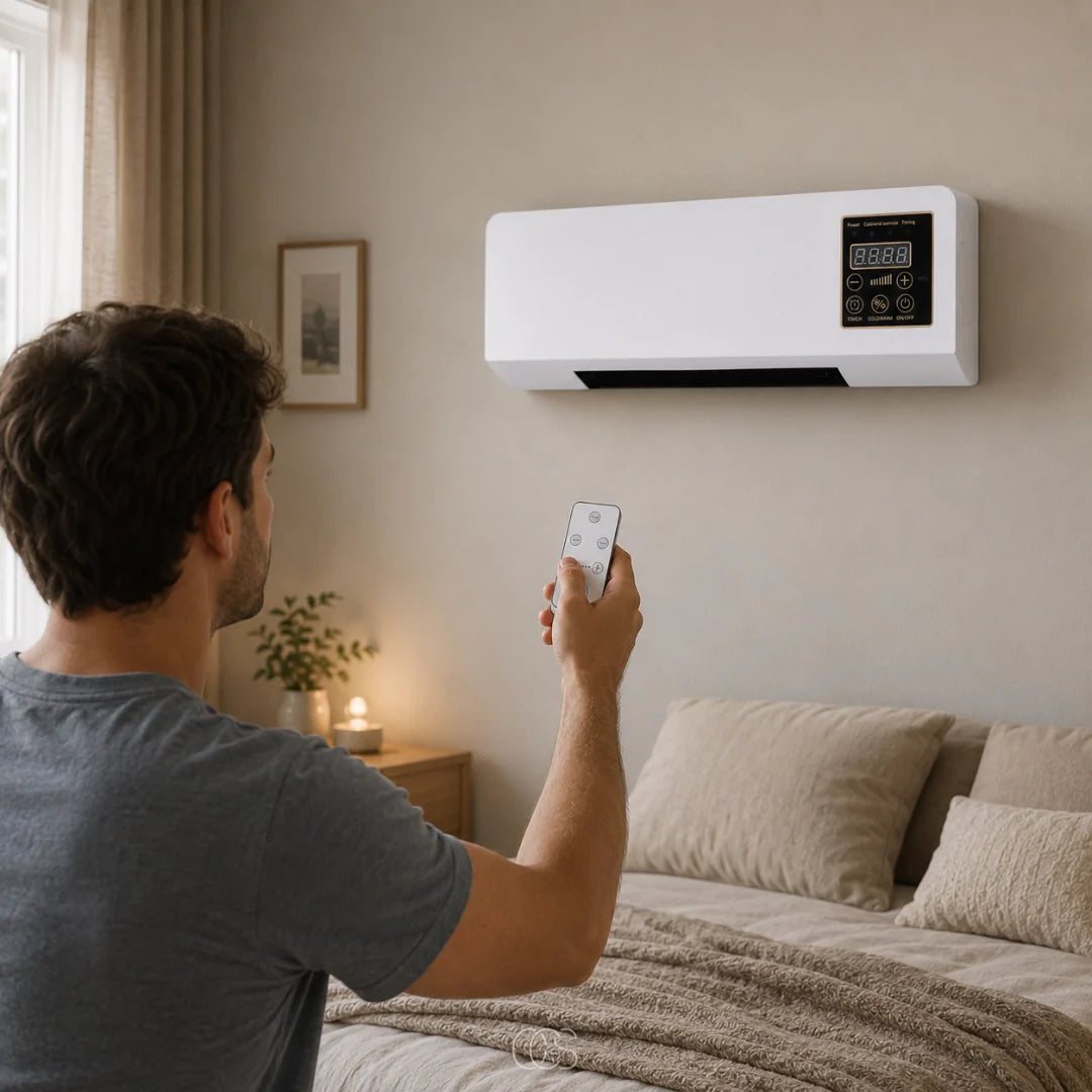 Wall-Mounted Heater & Fan Remote Control With Timer