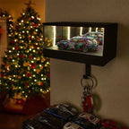 Wall-Mounted Key Holder Infinity Mirror & LED Lighting