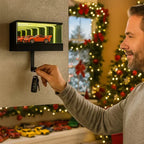Wall-Mounted Key Holder Infinity Mirror & LED Lighting