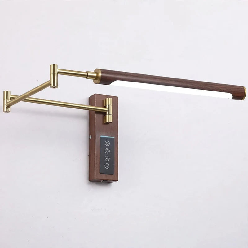 Wall-Mounted Reading Light Adjustable Swing Arm Full-Spectrum Lighting