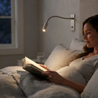 Wall Reading Lamp Gooseneck Integrated LED Three Color Temperatures