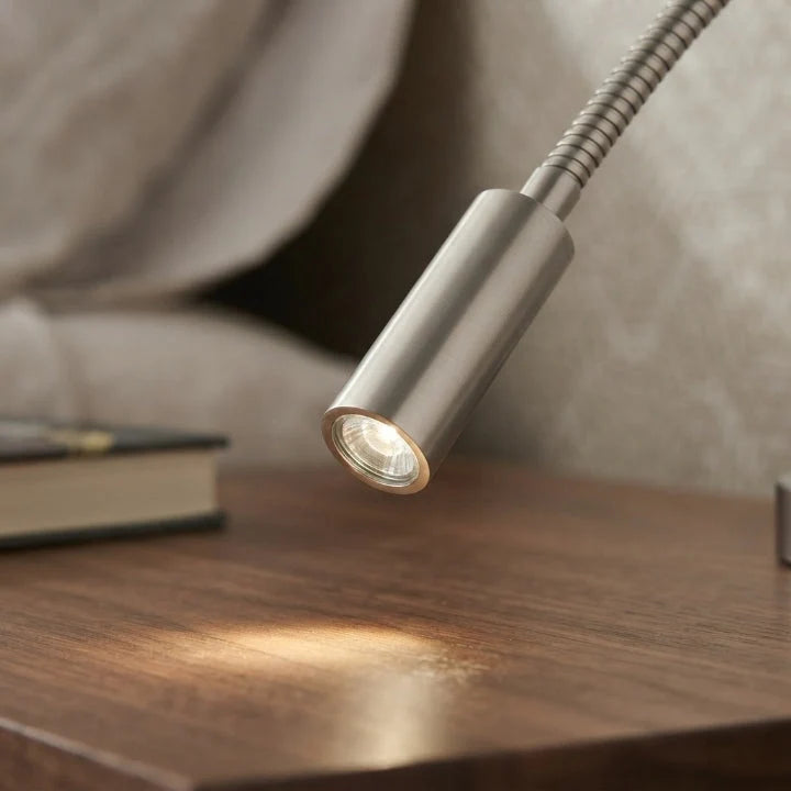 Wall Reading Lamp Gooseneck Integrated LED Three Color Temperatures