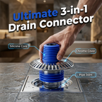 Washing Machine Drain Adapter Backflow Protection & Silicone Seal