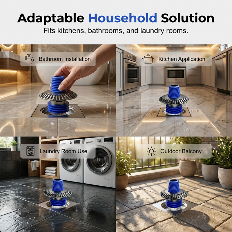 Washing Machine Drain Adapter Backflow Protection & Silicone Seal