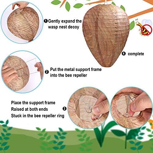 Wasp Nest Decoy Foldable Rainproof Set of 2