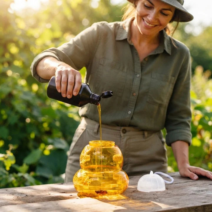 Wasp Trap Hanging Chemical-Free & Reusable