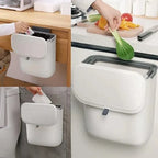 Waste Bin Wall-Mounted Swing Lid & Removable Inner Bin