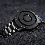 Watch Magnetic Ball Display Stainless Steel Mesh Band