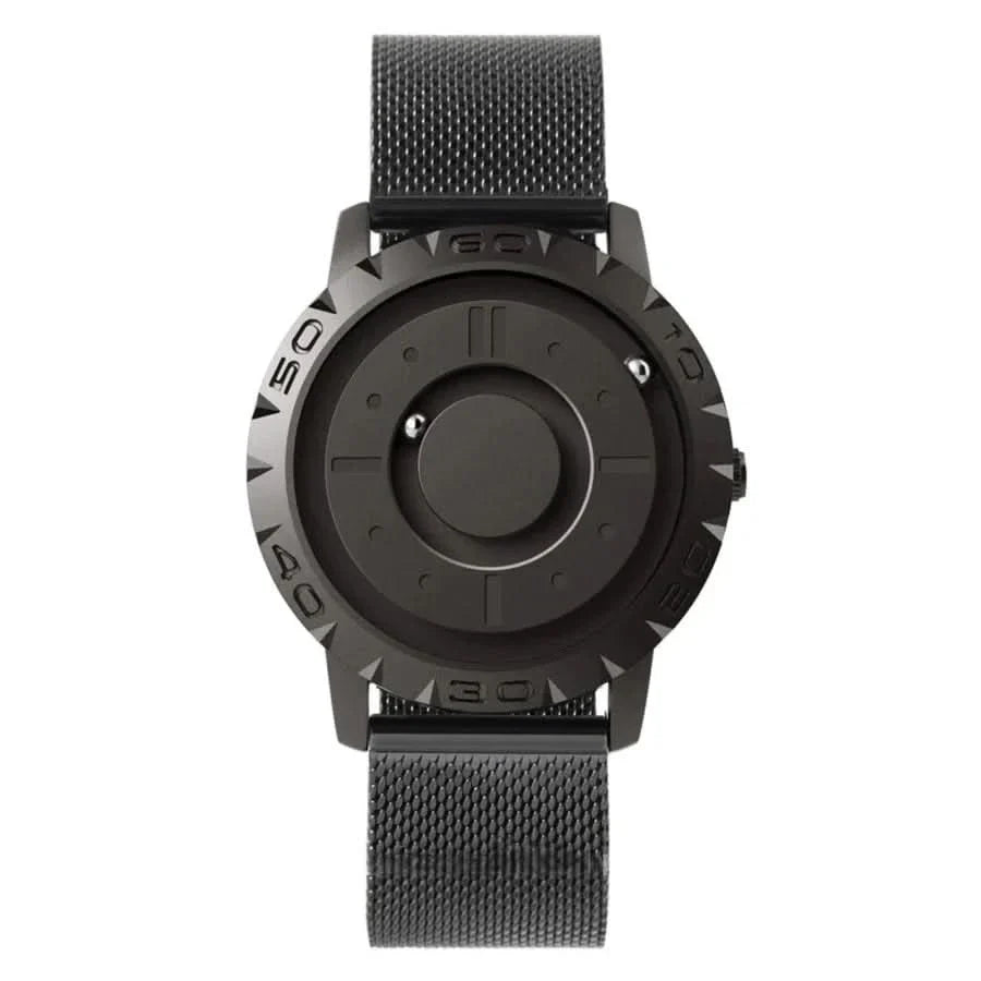 Watch Magnetic Ball Display Stainless Steel Mesh Band